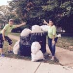 SHDA officers after the monthly cleanup